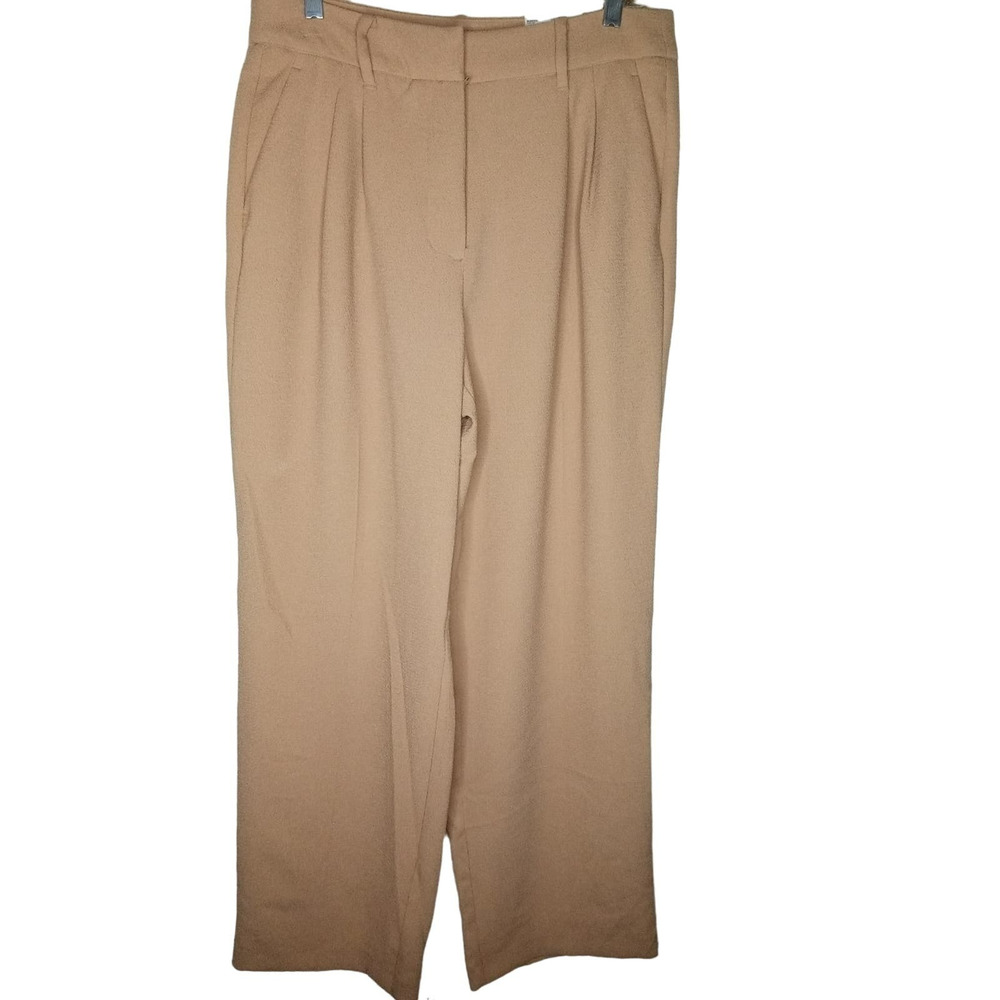 Nine West Wide Leg High Rise Cream/Beige Career Trousers (NWT) - 8